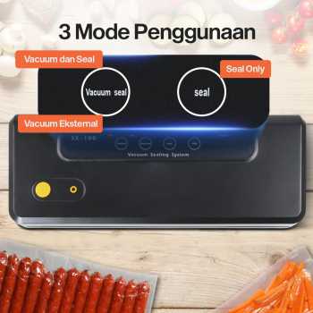 Gambar produk SOVACUM Alat Vakum Makanan Vacuum Sealer Packaging Machine with Bag - SX-100