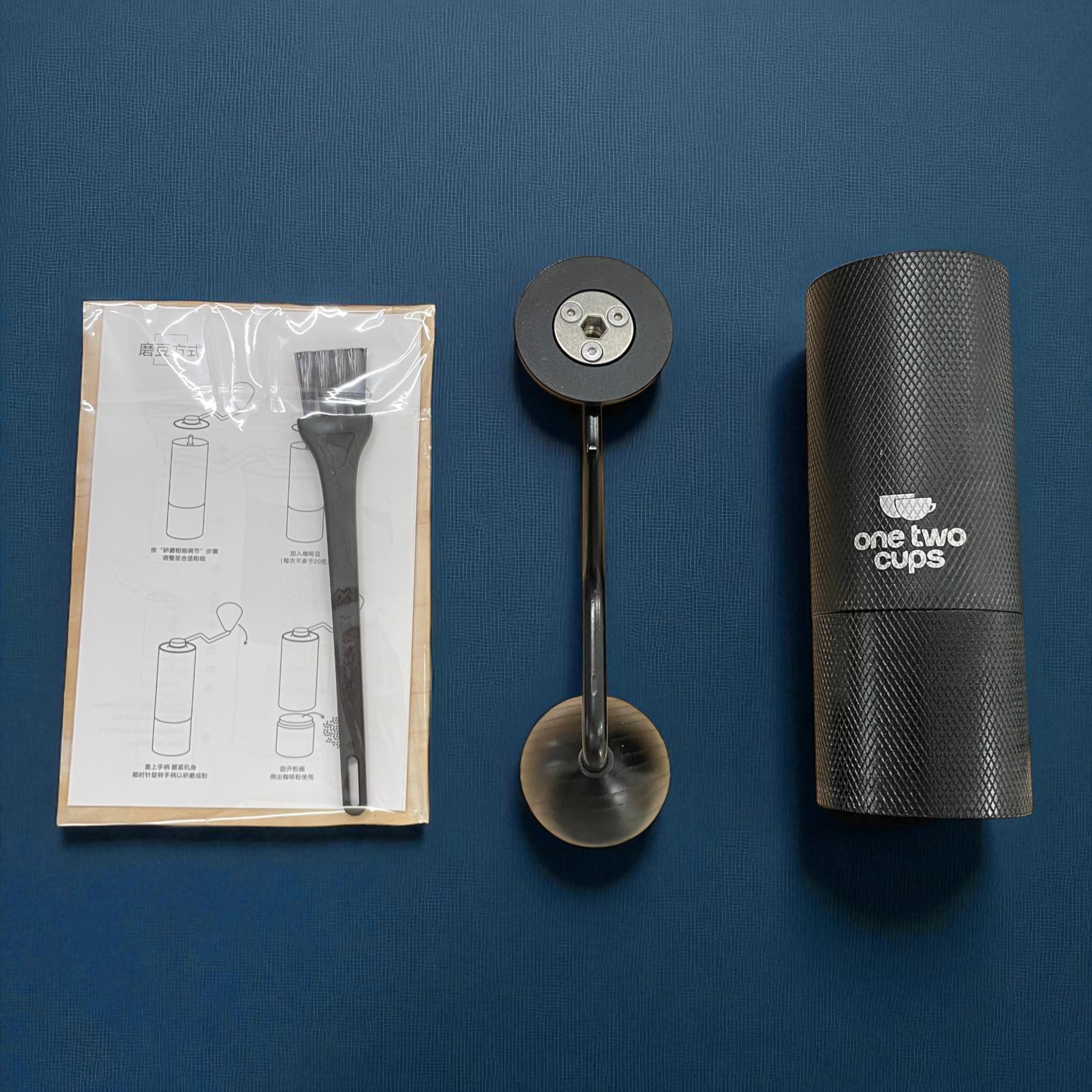 Gambar produk One Two Cups Alat Penggiling Kopi Manual Coffee Grinder Adjustable - JN60