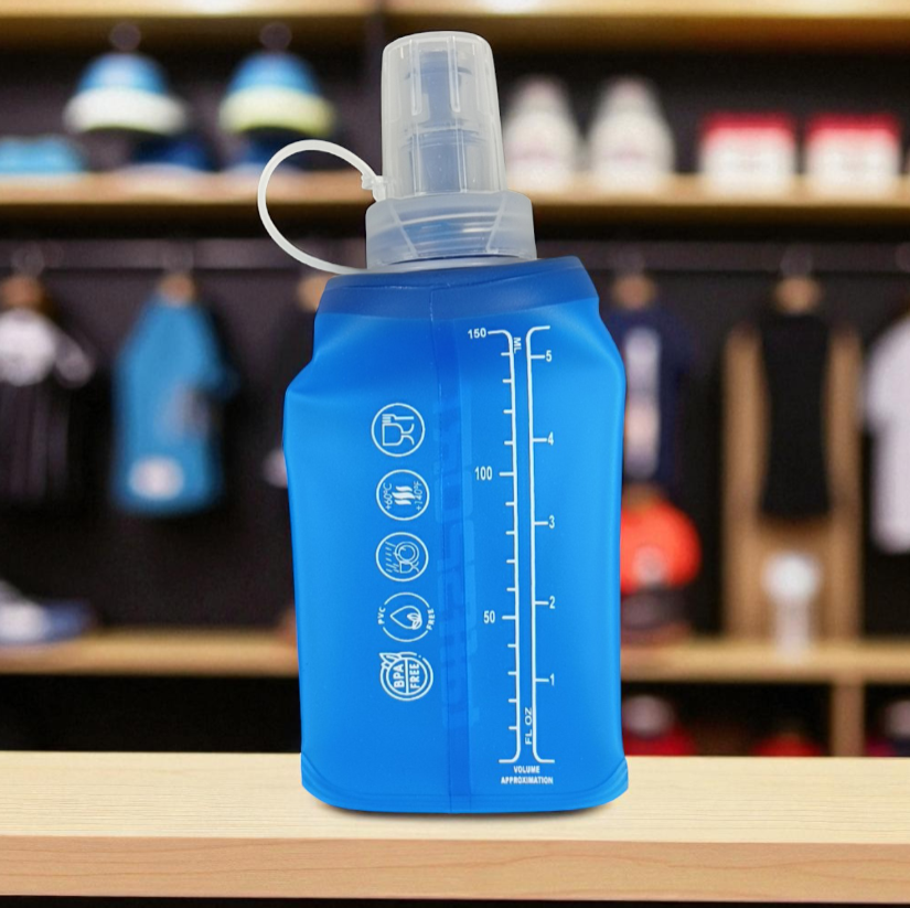 Gambar produk TaffSPORT Botol Minum Soft Flask Foldable Sport Water TPU 150ml - TFB-10