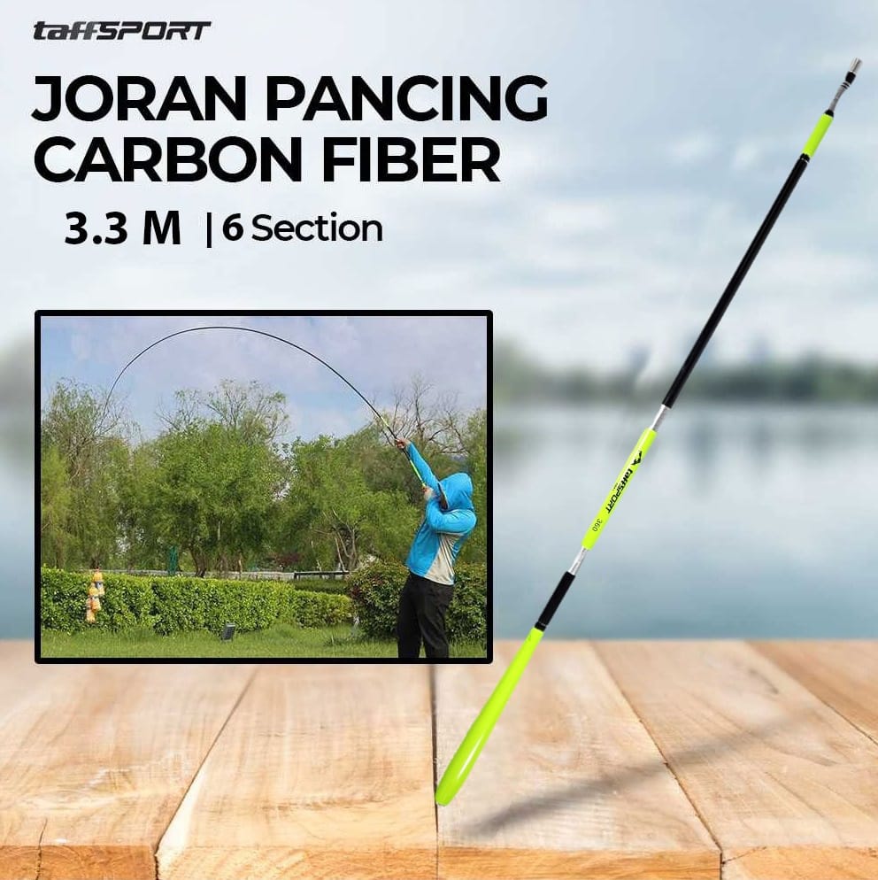 Gambar produk TaffSPORT Joran Pancing Pole Tegek Carbon Fiber Fishing Rod 3.3M - 5841
