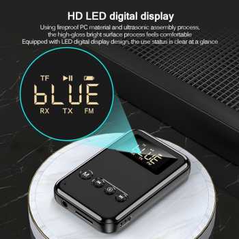 Gambar produk TKXEC Audio Bluetooth 5.0 Transmitter Receiver Adapter AUX FM - K6