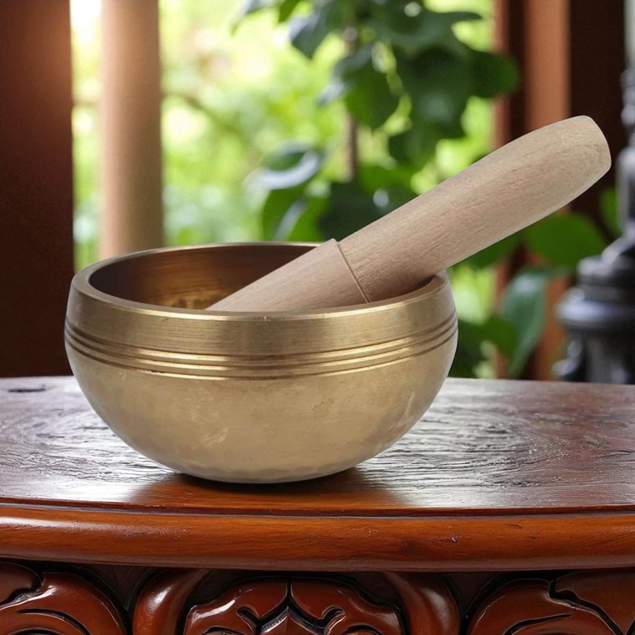 Gambar produk XIAOLANG Mangkok Tembaga Vihara Buddha Sound Bowl 9x5cm - X8