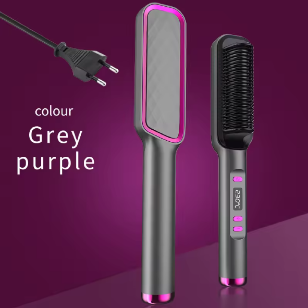 Gambar produk DUTRIEUX Sisir Catok Pelurus Rambut Hair Straightener Brush 35W - ZF-888