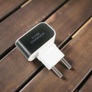 Gambar produk Adaptor Travel Charger USB 3 Port 5V 3.1A - EKA