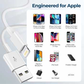 Gambar produk Apple Original Kabel Data Lightning Multifungsi 1M - AO11