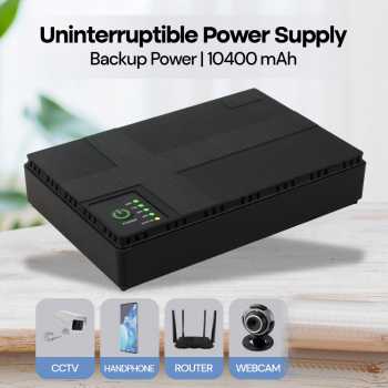 TTN Uninterruptible Power Supply DC UPS Router Backup Power 10400mAh - DC1018P