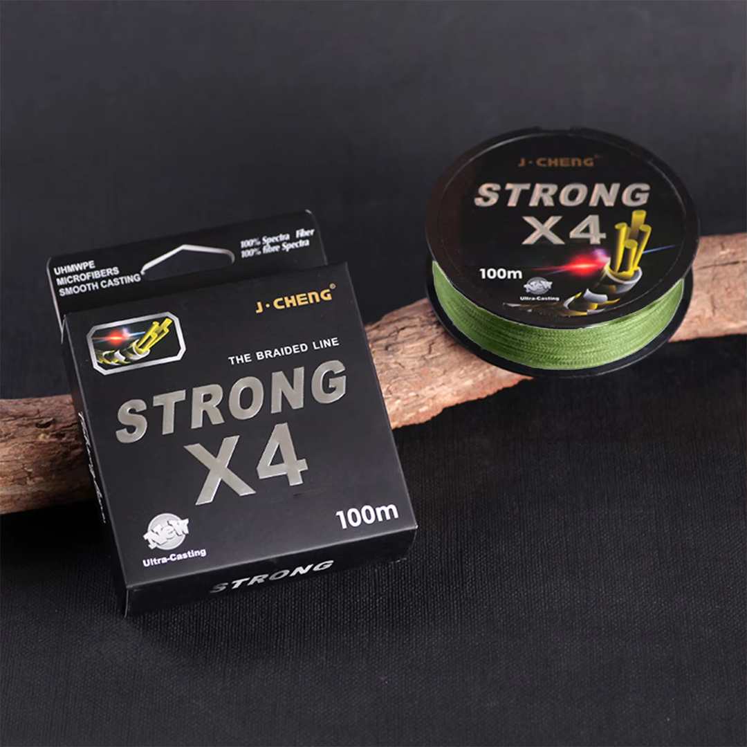 Gambar produk J-Cheng Senar Tali Pancing 4 Braided PE Fishing Line 100M 3.0 - JC4180