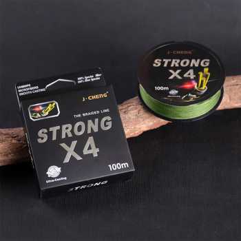 Gambar produk J-Cheng Senar Tali Pancing 4 Braided PE Fishing Line 100M 3.0 - JC4180
