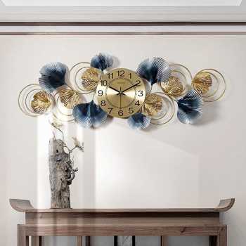 Gambar produk TaffHOME Jam Dinding Dekorasi Quartz Decoration Luxury European Style Horizontal - 2077-9135