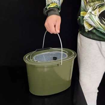Gambar produk CRK Ember Mancing Ikan Double Layer Hard Shell Fish Bucket 6L - C-10
