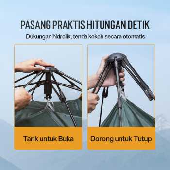 Gambar produk AstaGear Tenda Camping Lipat Otomatis 3-4 Orang Double Layer - ZK50
