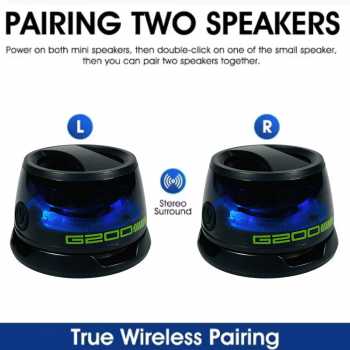 Gambar produk VIKEFON Speaker Bluetooth Portable Magnetic TWS Subwoofer 5W - G200