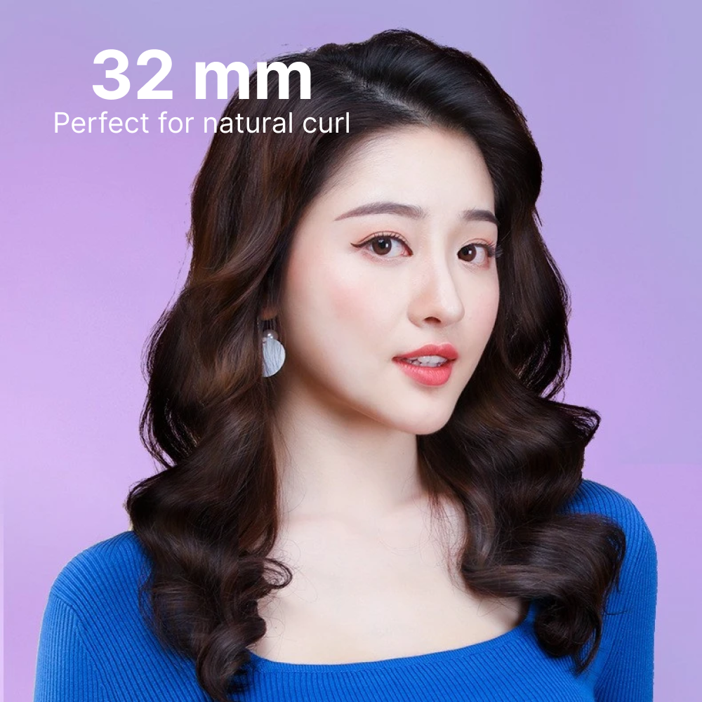 Gambar produk PROTIN Alat Pengeriting Rambut Rotating Hair Curling Iron 32mm 42W - RD-2218
