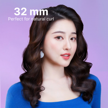 Gambar produk PROTIN Alat Pengeriting Rambut Rotating Hair Curling Iron 32mm 42W - RD-2218
