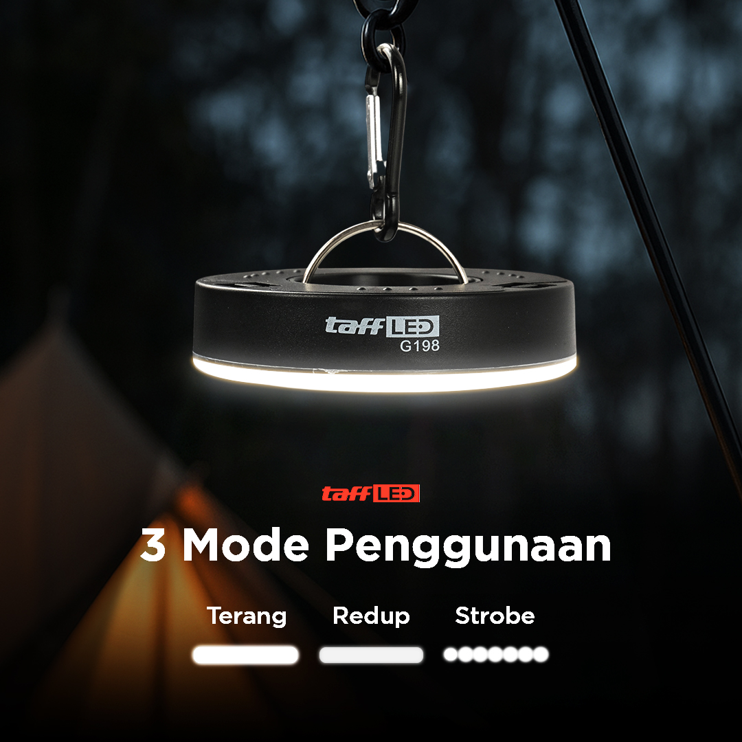 Gambar produk TaffLED Lampu LED Camping Tenda Waterproof Emergency COB Natural White - G198