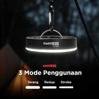 Gambar produk TaffLED Lampu LED Camping Tenda Waterproof Emergency COB Natural White - G198