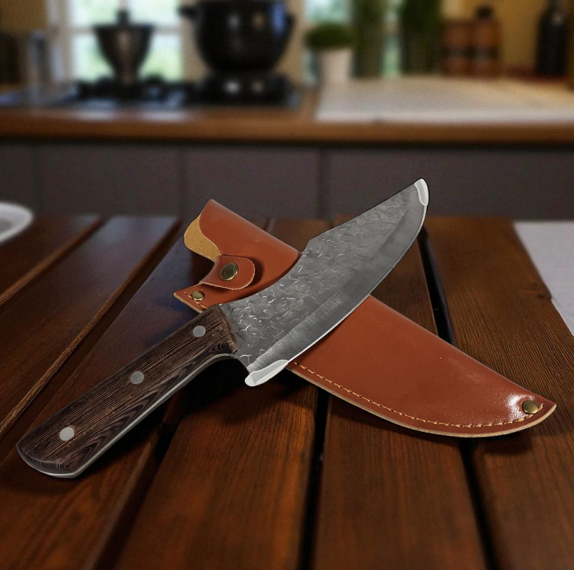 Gambar produk MOONBIFFY Pisau Daging Stainless Steel 5Cr15 Forged Butcher Knife - MCD128