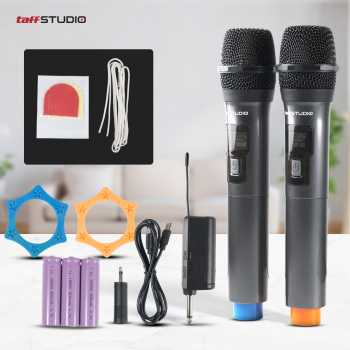 Gambar produk TaffSTUDIO Microphone Karaoke Wireless Rechargeable 2 Ch 2.4GHz 2 PCS - SM2