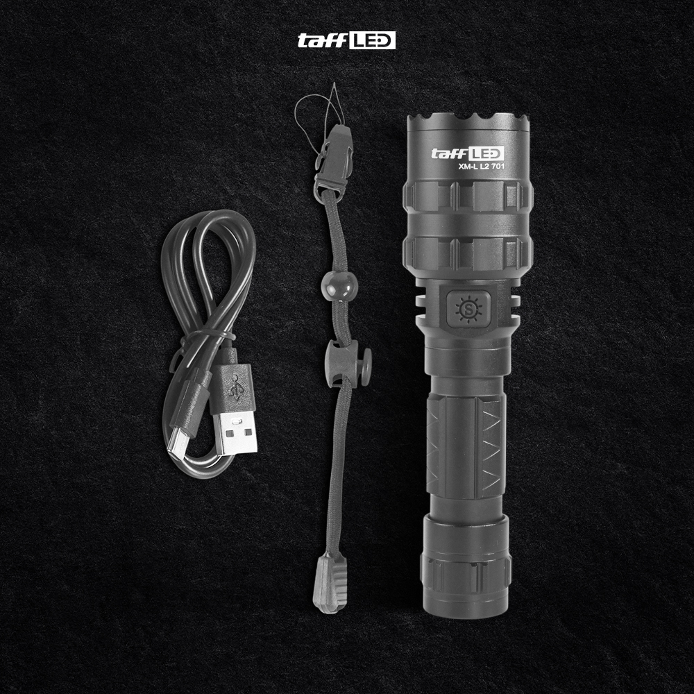Gambar produk TaffLED Senter LED Torch Hunting Cree XM-L L2 6500 Lumens - 701