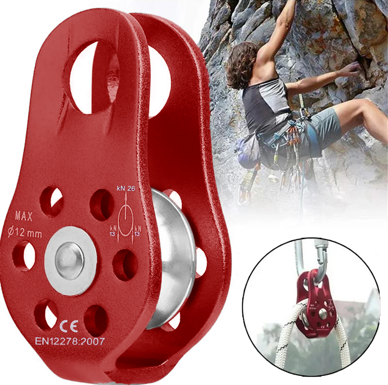 Gambar produk TRAVELY Katrol Kerekan Mini Swivel Pulley Stainless Steel Single Wheel - EN12278