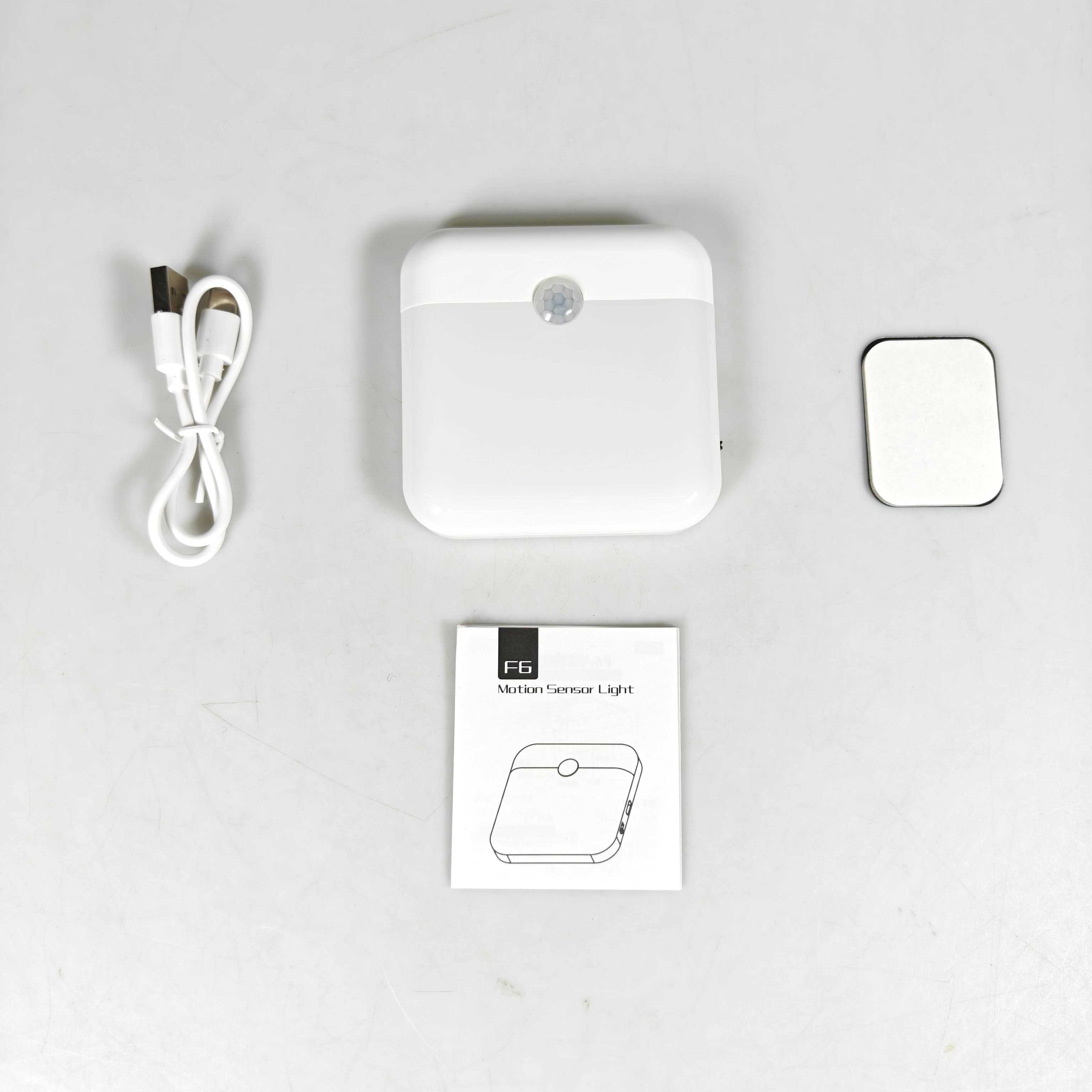 Gambar produk JHYANG Lampu Tidur LED Motion Sensor Bedroom Kitchen Wardrobe Light Cool White - F6