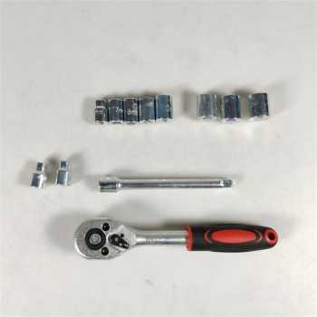 Gambar produk Taffware Set Kunci Shock Ratchet Wrench 1/4 Handle Drive CR-V 12 PCS