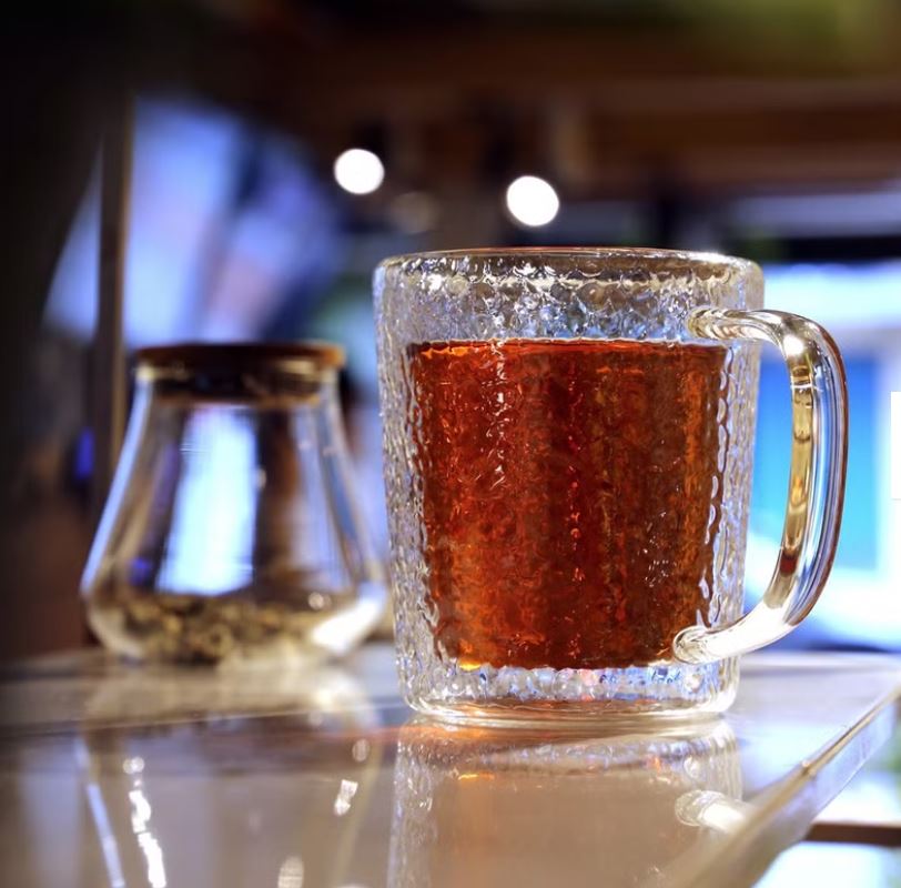 Gambar produk Rouge Gelas Teh Heat Resistant Tea Cup Glacier Hammer Pattern 270ml - INU147