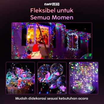 Gambar produk TaffLED Lampu Hias LED String Lights Multifunctional 100 Light 10M - X-100