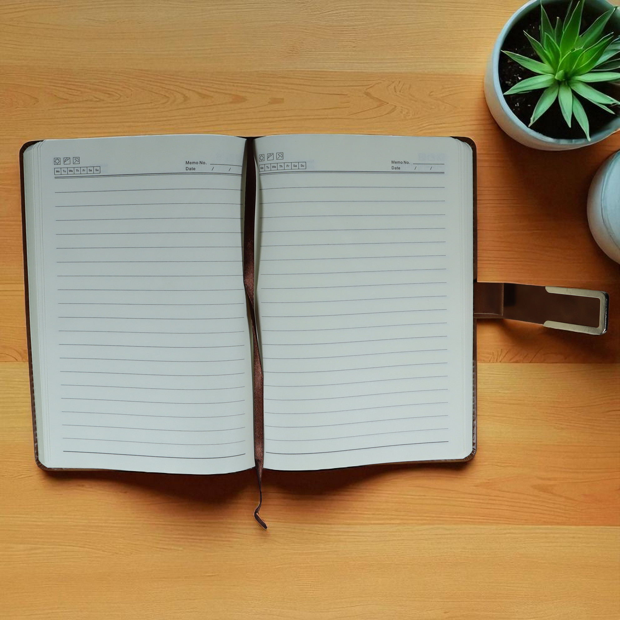 Gambar produk Toddi Buku Jurnal Leather Notebook Diary A5 80GSM 200 Halaman - TD663