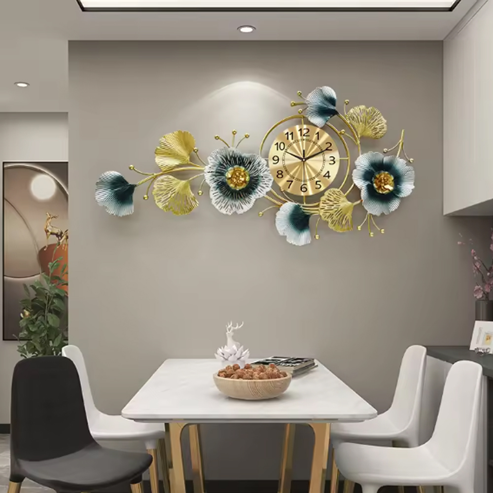 Gambar produk TaffHOME Jam Dinding Quartz Luxury European Style Jiali Movement 76cm - 2874