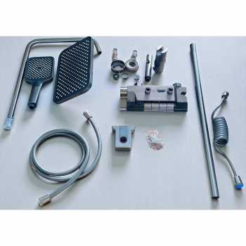 Gambar produk XIWU Set Shower Digital Panel LED Thermostat 4in1 Aluminium - XW1086