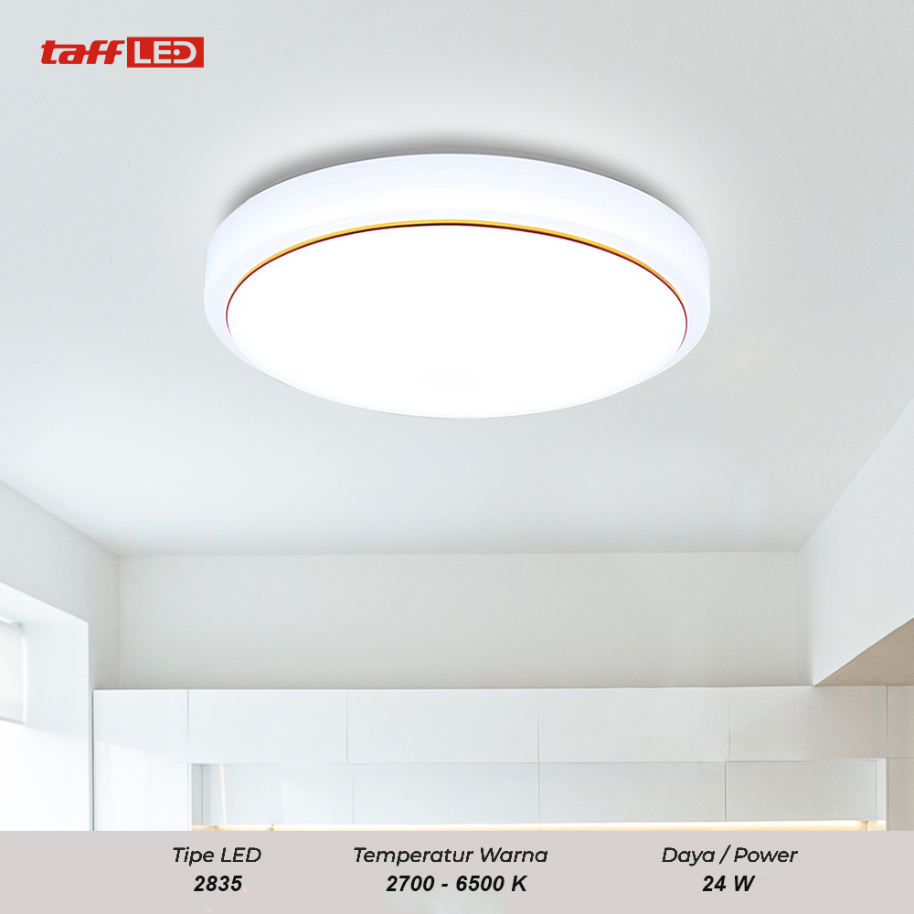 Gambar produk TaffLED Lampu LED Plafon Modern 24W 25 cm 3 in 1 Color - DZ5730