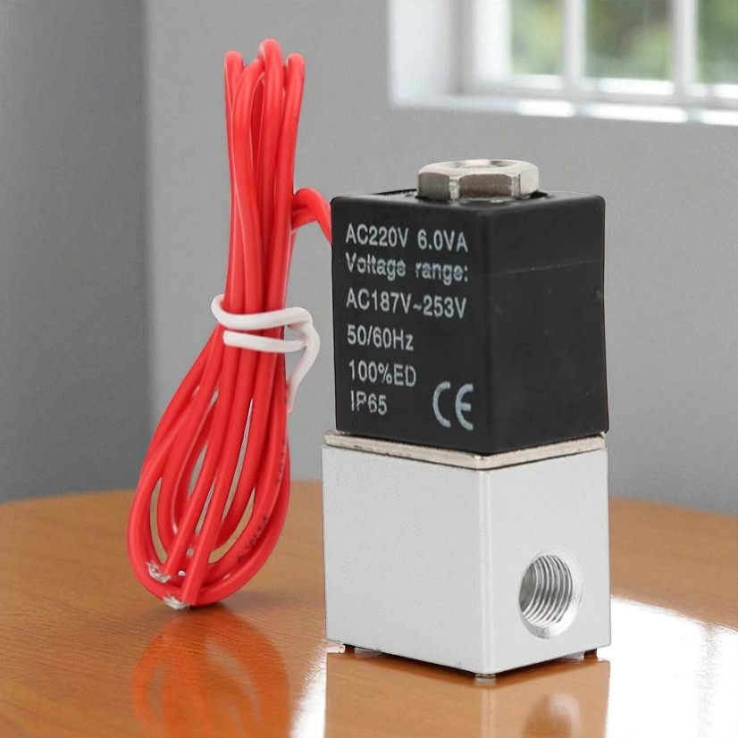 Gambar produk SHIKI Solenoid Valve Katup Air Otomatis Normally Closed 220V 1/4 Inch - 2V025