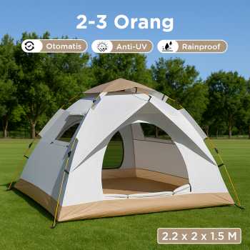XTZ Tenda Camping Lipat Otomatis 2-3 Orang Waterproof - X232