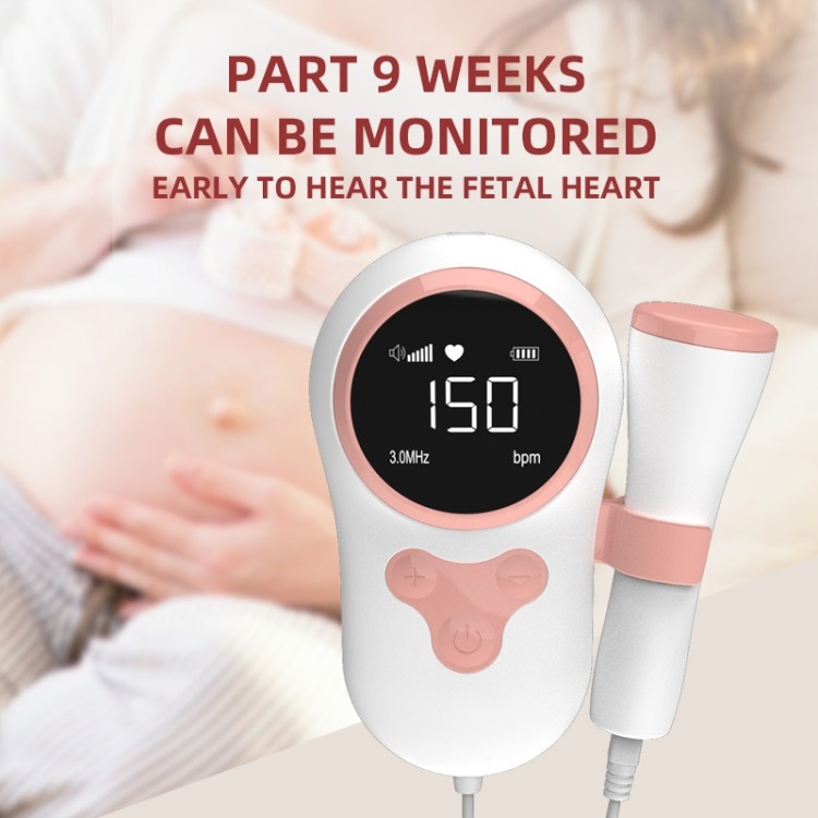 Gambar produk Jytop Alat Deteksi Jantung Janin Fetal Doppler LCD Heartrate - T505