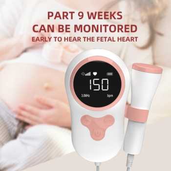 Gambar produk Jytop Alat Deteksi Jantung Janin Fetal Doppler LCD Heartrate - T505