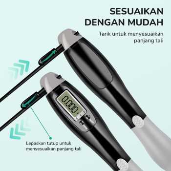 Gambar produk Rooper Tali Skipping Ropeless Weighted Ball Cordless Count LCD - RP001