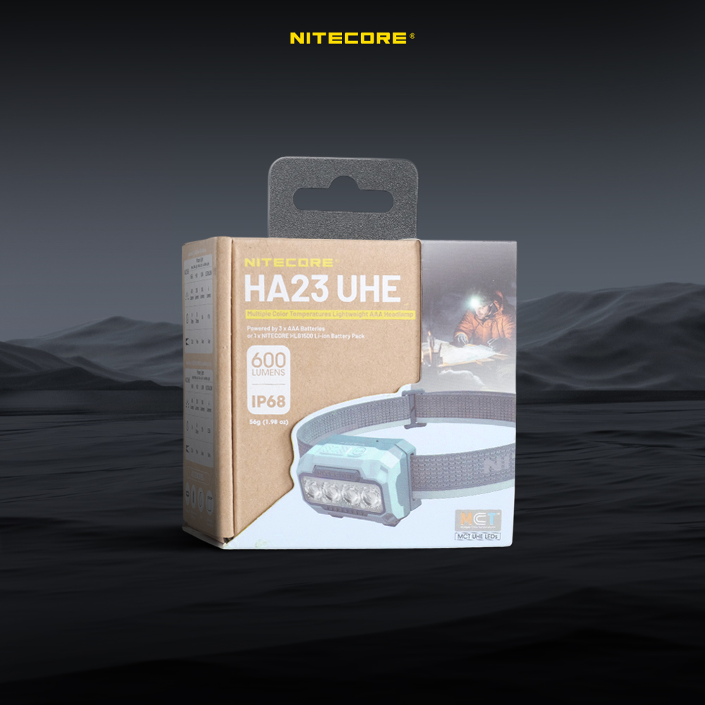 Gambar produk NITECORE Senter Kepala Headlamp LED MCT UHE 3in1 Color IP68 600 Lumens - HA23 UHE