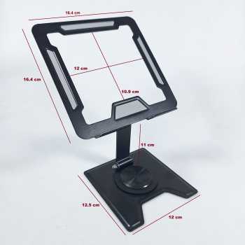 Gambar produk WeCool Tablet Holder Stand Foldable 360 Rotation Aluminium 4-12 Inch - 261