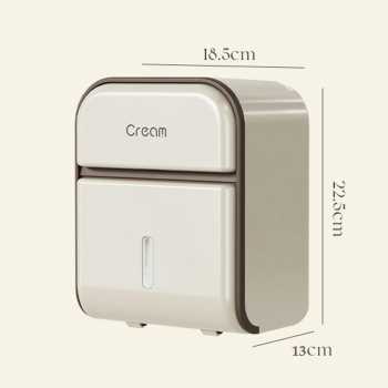 Gambar produk KAURIJA Tempat Tisu Toilet Laci Gantung Tissue Storage Rack Waterproof - KJ-18