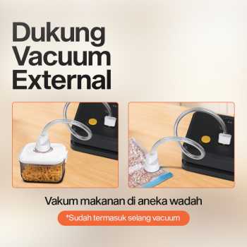 Gambar produk SOVACUM Alat Vakum Makanan Vacuum Sealer Packaging Machine with Bag - SX-100