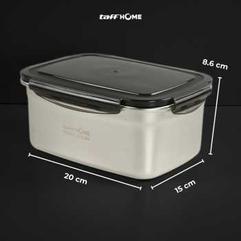 Gambar produk TaffHOME Kotak Makan Anti Tumpah Reguler Lunch Box Stainless Steel 304 1500ml - Slyz52