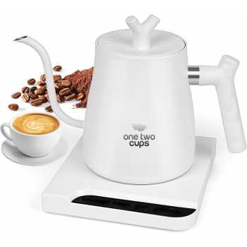 One Two Cups Teko Listrik Kopi Pemanas Air Leher Angsa 1000W 1L - HR-462