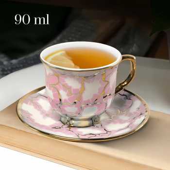 Gambar produk SUNFILI Set Cangkir Kopi Keramik 6in1 European Style Coffee Cup 90ml - B151