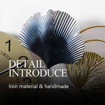 Gambar produk TaffHOME Jam Dinding Dekorasi Quartz Decoration Luxury European Style Horizontal - 2077-9135
