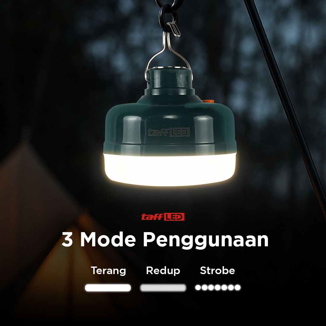 Gambar produk TaffLED Lampu LED Camping Gantung Waterproof Cool White 1200mAh 12W - V51