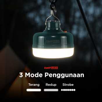 Gambar produk TaffLED Lampu LED Camping Gantung Waterproof Cool White 1200mAh 12W - V51