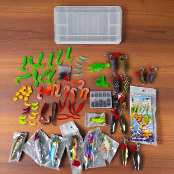 Gambar produk TaffSPORT Umpan Pancing Ikan Set Fishing Bait Kit 178 PCS - BMKT-02