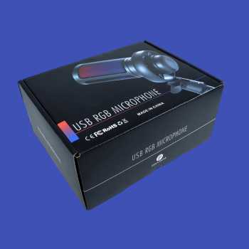 Gambar produk CoolD Mikrofon Condenser USB Gaming Noise Reduction Live RGB Light - ME6S