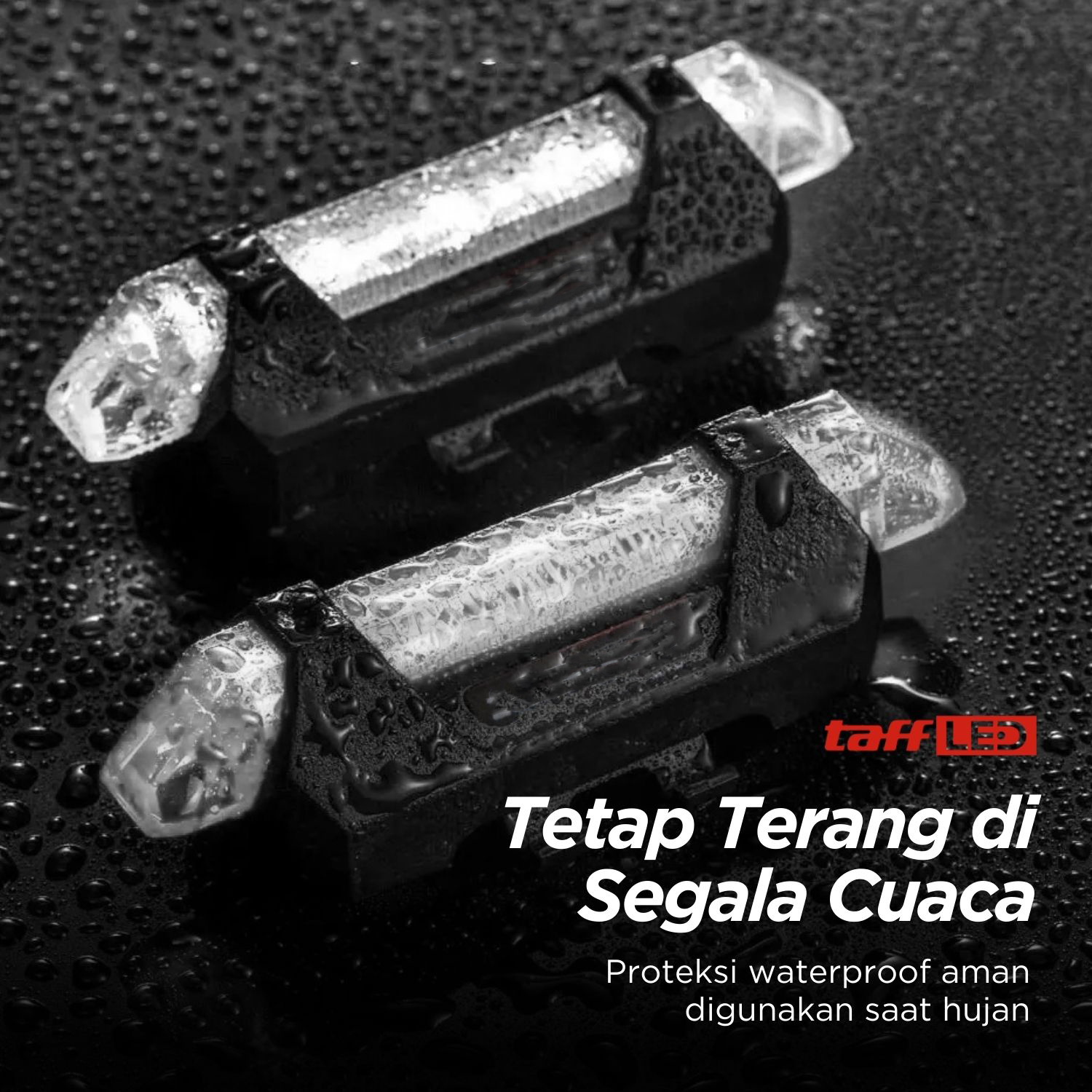 Gambar produk TaffLED Lampu Belakang Sepeda Bicycle Light USB Rechargeable 15 Lumens - DC-918